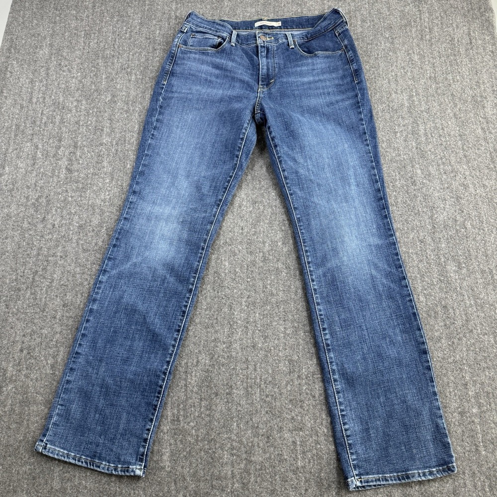 Levi's 505 Straight Women's Jeans Size 10 W30 L32 Blue Stretch Denim